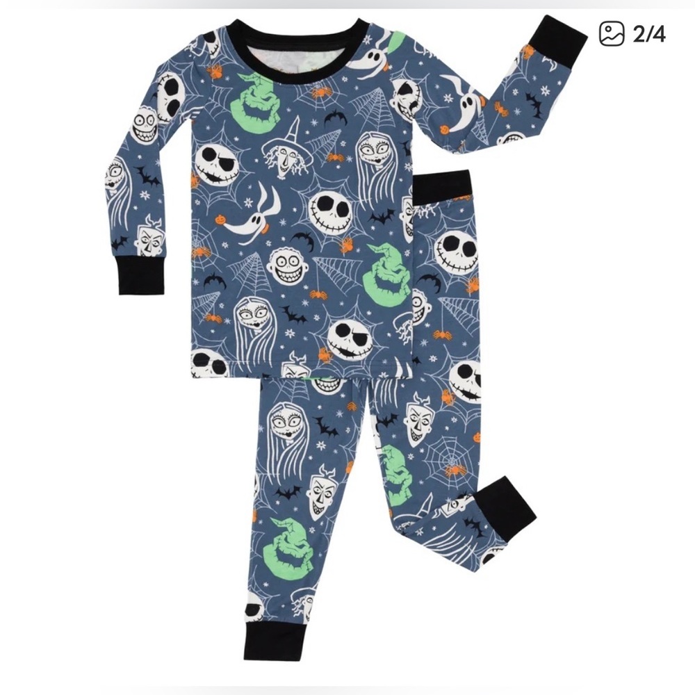 NWT little sleepies’s nightmare before Christmas long sleeved pajama set 2T